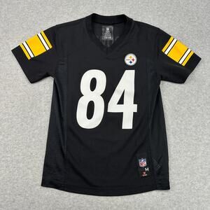 NFL Steelers Jersey Team Apparel Football Pittsburgh 84 Medium 10/12 Youth Black